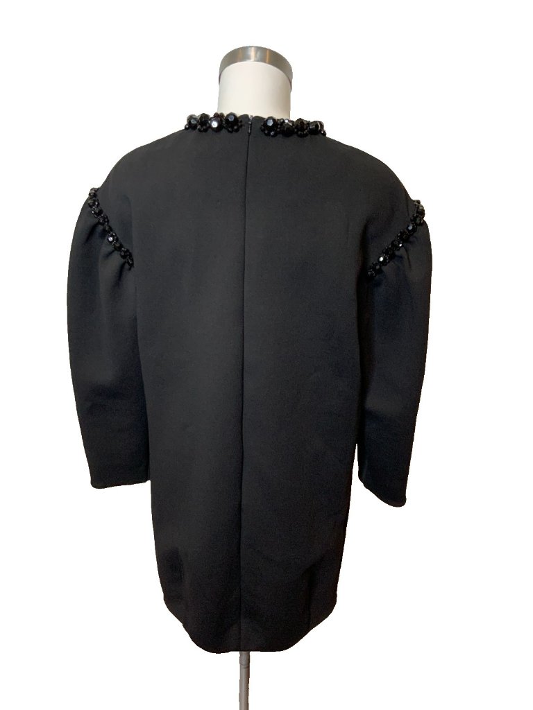 Simone Rocha X Ikram Black Scuba Jewel Shift Dress, Size 6 | 10 — image 5 of 8